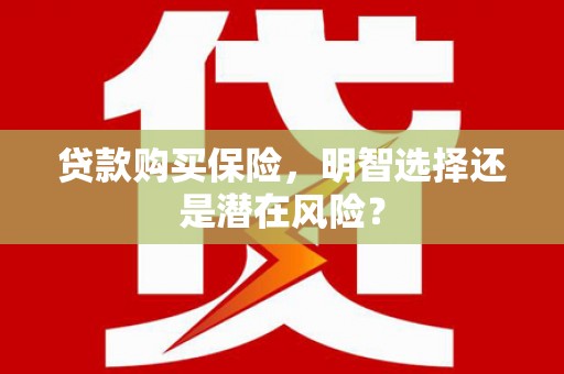 隆回贷款购买保险，明智选择还是潜在风险？