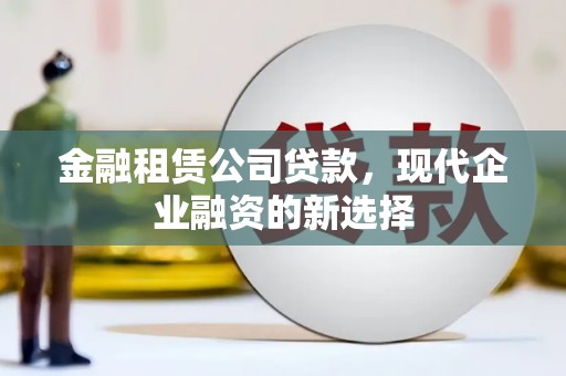 南投金融租赁公司贷款，现代企业融资的新选择