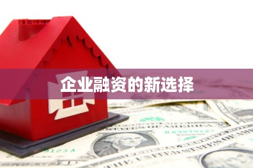 石台企业融资的新选择