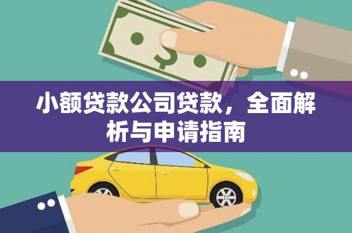 大东小额贷款公司贷款，全面解析与申请指南
