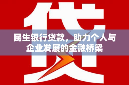 代县民生银行贷款，助力个人与企业发展的金融桥梁
