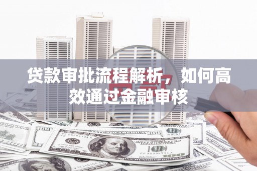 疏附贷款审批流程解析，如何高效通过金融审核