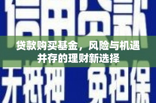 安定贷款购买基金，风险与机遇并存的理财新选择