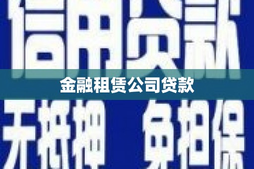 怀来金融租赁公司贷款
