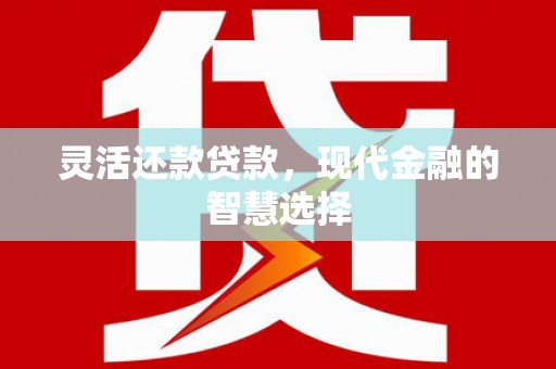 中埔灵活还款贷款，现代金融的智慧选择