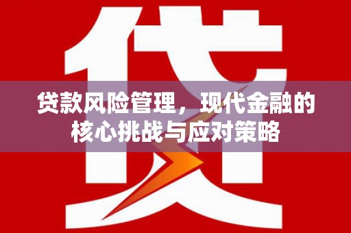 麻山贷款风险管理，现代金融的核心挑战与应对策略