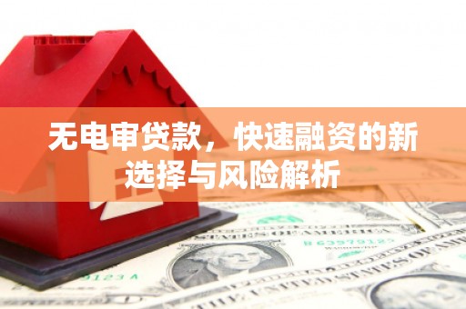 墨江无电审贷款，快速融资的新选择与风险解析