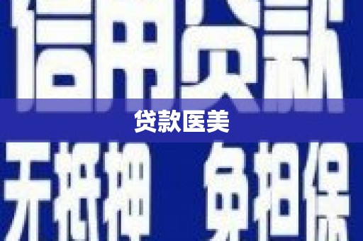 民和贷款医美