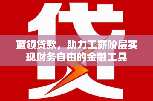 中区蓝领贷款，助力工薪阶层实现财务自由的金融工具