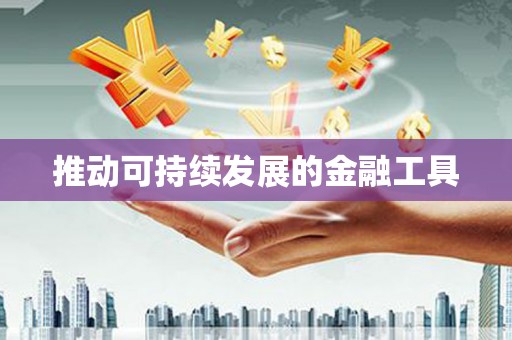 邵东推动可持续发展的金融工具